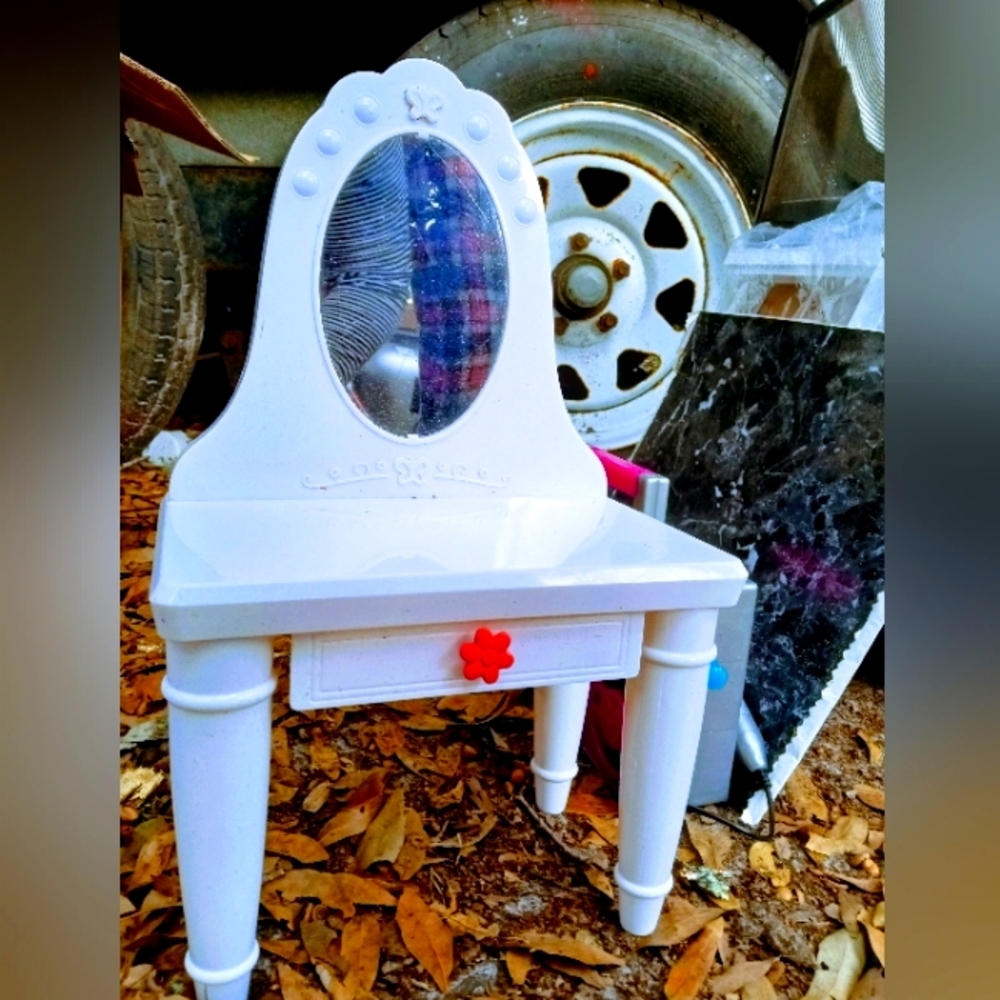 JUST american doll accessories two chairs vanity and desk ONLY.